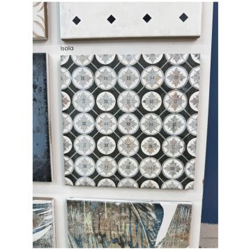 Керамогранит Нанда Тайлз Affiniti 20х20 см бежевый, зеленый матовый, Isola, Nanda Tiles