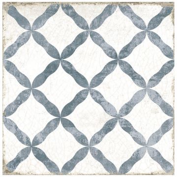 Керамогранит Нанда Тайлз Grafton 20х20 см бежевый, голубой сатинированный, Dorset Blue S, Nanda Tiles