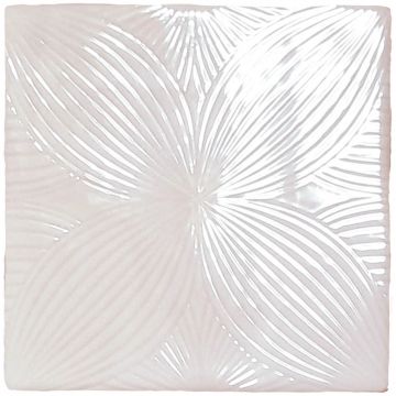 Плитка Нанда Тайлз Melody 13х13 см белая глянцевая, Leilani Br, Nanda Tiles