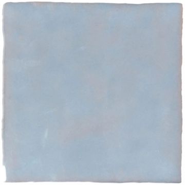 Плитка Нанда Тайлз Melody 13х13 см голубая, серая глянцевая, Lyric Blue Br, Nanda Tiles