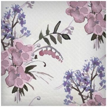 Декор Кас Керамика Elysian 15х15 см розовый глянцевый, Decor Perla, Cas Ceramica