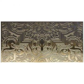 Плитка Кас Керамика Layal 28х14 см серебристая глянцевая, Plata, Cas Ceramica