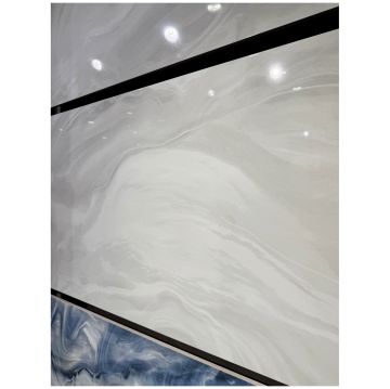 Керамогранит СИ Эль Кер Patagonia 120х60 см бежевый, белый полированный, White P, CL Ker