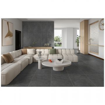 Керамогранит Энфейс Desert / Stone (под камень) 120х60 см серый ENSTN8033MT60120, Grey, Ennface