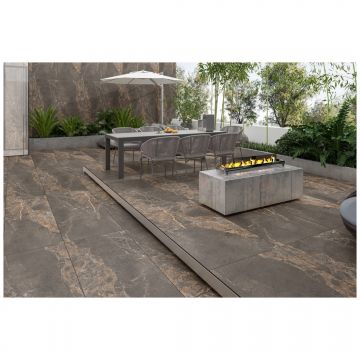 Керамогранит Энфейс Stone / Stone (под камень) 120х60 см серый ENSTN8034MT60120, River, Ennface