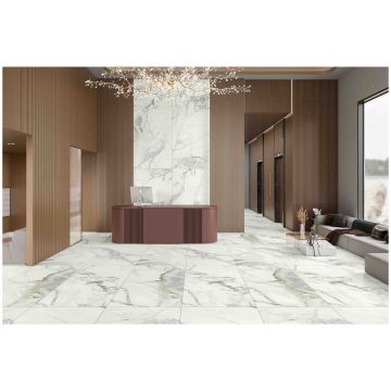 Керамогранит Энфейс Pacific / Marble 120х60 см белый ENMAR3101MT60120, White, Ennface