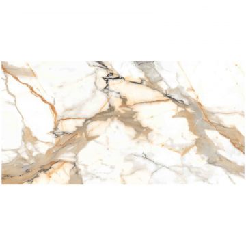 Керамогранит Энфейс Calacatta / Marble (под мрамор) 120х60 см бежевый ENMAR7003MT60120, Oro, Ennface