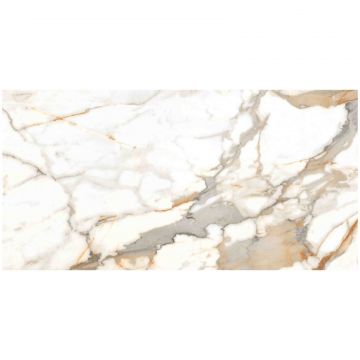 Керамогранит Энфейс Calacatta / Marble (под мрамор) 120х60 см бежевый ENMAR7003MT60120, Oro, Ennface