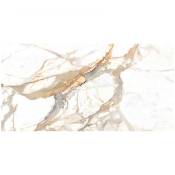 Керамогранит Энфейс Calacatta / Marble (под мрамор) 120х60 см бежевый ENMAR7003MT60120, Oro, Ennface
