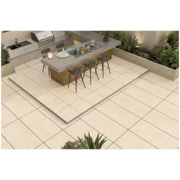 Керамогранит Энфейс Travertine / Stone (под камень) 120х60 см кремовый ENSTN8043MT60120, Cross Avorio, Ennface