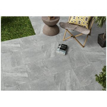Керамогранит Энфейс Quartzite / Stone (под камень) 60х60 см серый ENSTN5001SR116060, Grey, Ennface
