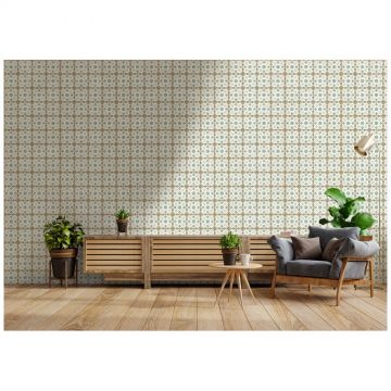 Керамогранит Энфейс Morocco / Pattern (с рисунком) 20х20 см белый, зеленый, бежевый ENPTR6009MT2020, Mint, Ennface