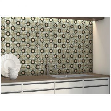 Керамогранит Энфейс Morocco / Pattern (с рисунком) 20х20 см зеленый ENPTR6010MT2020, Green, Ennface
