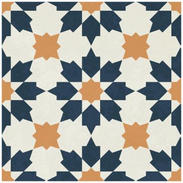 Керамогранит Энфейс Maraya / Pattern (с рисунком) 20х20 см синий ENPTR6011MT2020, Blue, Ennface