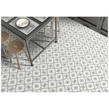 Керамогранит Энфейс Ponza / Pattern (с рисунком) 20х20 см разноцветный ENPTR6019MT2020, Flower, Ennface, керамогранит, Matt, 200х200х8
