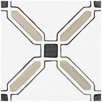 Керамогранит Энфейс Ponza / Pattern (с рисунком) 20х20 см разноцветный ENPTR6020MT2020, Cross, Ennface