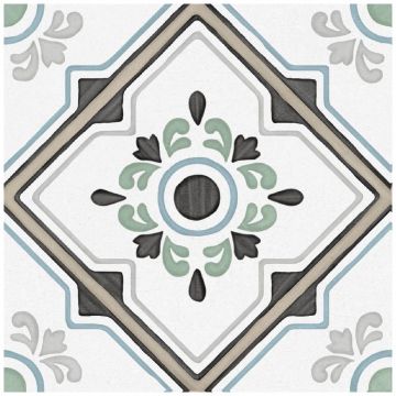 Керамогранит Энфейс Ponza / Pattern (с рисунком) 20х20 см разноцветный ENPTR6021MT2020, Bloom, Ennface