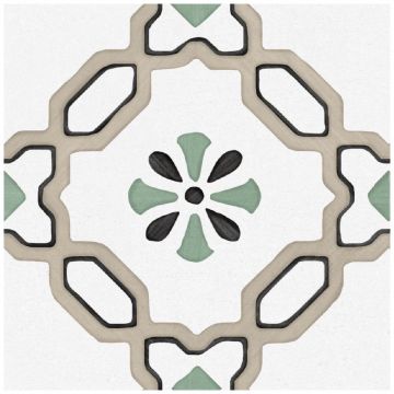 Керамогранит Энфейс Ponza / Pattern (с рисунком) 20х20 см разноцветный ENPTR6022MT2020, Lilly, Ennface
