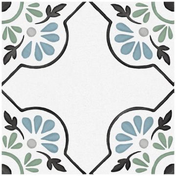 Керамогранит Энфейс Ponza / Pattern (с рисунком) 20х20 см разноцветный ENPTR6026MT2020, Petals, Ennface