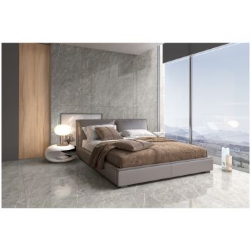 Керамогранит Энфейс Marcasite / Stone (под камень) 160х80 см серый ENSTN8003HG80160, Ennface