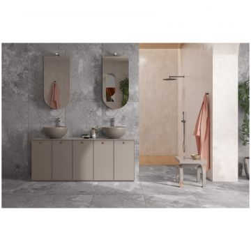 Керамогранит Энфейс Rock / Stone (под камень) 160х80 см темно-серый ENSTN8012MT80160, Grafite, Ennface