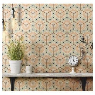 Керамогранит Энфейс Kaleidoscope / Pattern (с рисунком) 25х22 см зеленый ENPTR6036MT2225, Green, Ennface