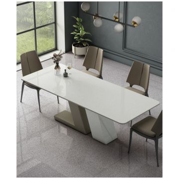 Керамогранит Энфейс Galaxy / Fabric (под ткань) 300х80 см белый ENFBD3001MT80300, White, Ennface Galaxy White 800х3000х15 Matt