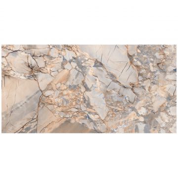 Керамогранит Энфейс Breccia / Accent (декоративная) 120х60 см синий глянцевая ENACN1032GL60120, Oceanic, Ennface