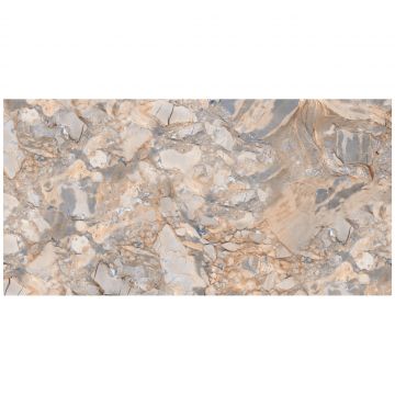 Керамогранит Энфейс Breccia / Accent (декоративная) 120х60 см синий глянцевая ENACN1032GL60120, Oceanic, Ennface