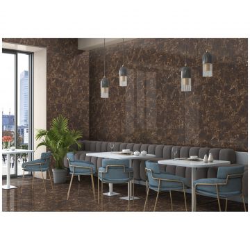 Керамогранит Энфейс Emperador / Stone (под камень) 120х60 см коричневый глянцевая ENSTN1019HG60120, Brown, Ennface