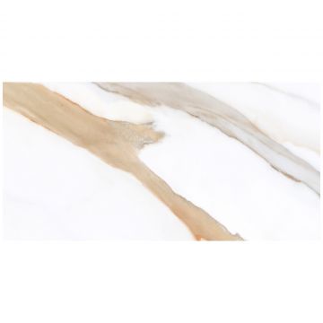 Керамогранит Энфейс Calacatta / Marble (под мрамор) 120х60 см бежевый глянцевая ENMAR4002HG60120, Sun, Ennface