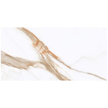 Керамогранит Энфейс Calacatta / Marble (под мрамор) 120х60 см бежевый глянцевая ENMAR4002HG60120, Sun, Ennface