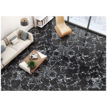 Керамогранит Энфейс Black / Accent (декоративная) 120х60 см черный ENACN4005HG60120, Moon, Ennface