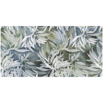 Керамогранит Энфейс Jungle / Floral (растительный dcor) 120х60 см разноцветный глянцевая, ректификат ENFLR8015GU60120, Ennface