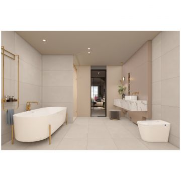Керамогранит Энфейс Artcolor / Mono/Mosaic 120х60 см бежевый ENMON8021DM60120, Milkshake, Ennface