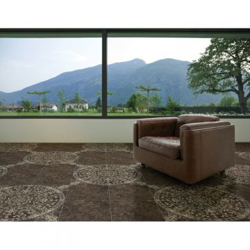 Керамогранит Cersanit (Церсанит) Pompei коричневый 42x42 см, PY4R112