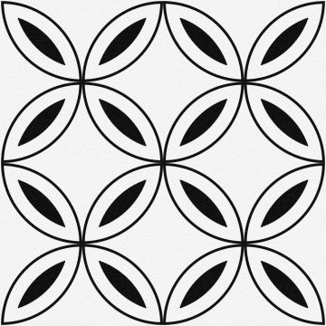 Керамогранит Cersanit (Церсанит) Stream лепестки белый 29,8х29,8 см, C-SM4A055D