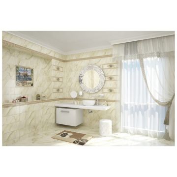 Декор Церсанит Carara 60х20 см бежевый глянцевая CR2S011DT, Carra, Cersanit