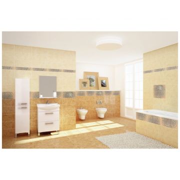 Бордюр Церсанит Gerbera 44х8 см разноцветный глянцевая GB1J451DT, Cersanit