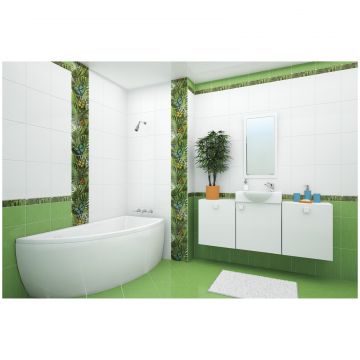 Бордюр Церсанит Tropicana 35х4 см сиреневый глянцевая GL7H221, Cersanit