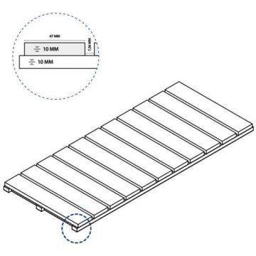Решетка Italon (Италон) Room X2 (для улиц Блэк Стрим 10, 25х60 см толщ. 20 мм, 620090000676