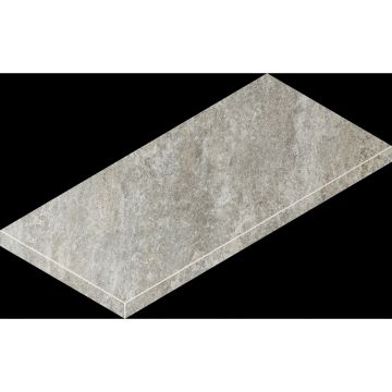 Ступень угловая левая Italon (Италон) Магма Сильвер 33x60 см, 620070002957