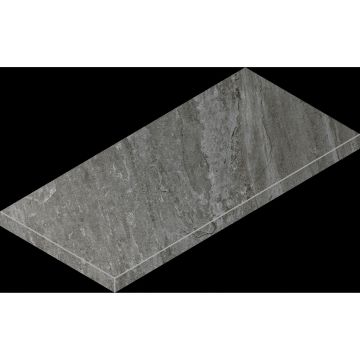 Ступень угловая левая Italon (Италон) Магма Графит 33x60 см, 620070002959