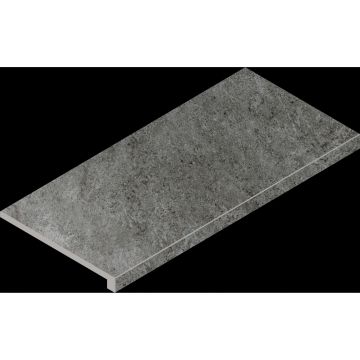 Ступень угловая правая Italon (Италон) Магма Графит Грип 33x60 см, 620070002969
