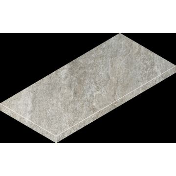 Ступень угловая левая Italon (Италон) Магма Сильвер Грип 33x60 см, 620070002972