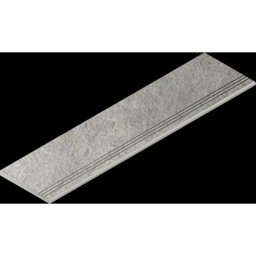 Ступень закругленная Italon (Италон) Магма Сильвер грип 30х120 см, 620040000238