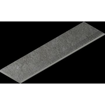 Ступень закругленная Italon (Италон) Магма Графит грип 30х120 см, 620040000240