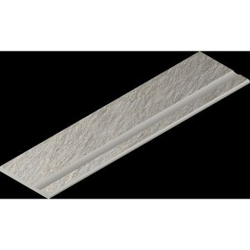 Бортик с выемкой закругленный Italon (Италон) Магма Сильвер 30х120 см, 620090001301