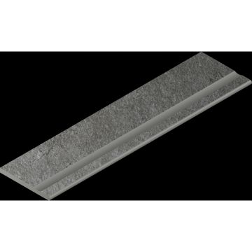 Бортик с выемкой закругленный Italon (Италон) Магма Графит 30х120 см, 620090001303
