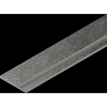 Бортик с выемкой закругленный правый Italon (Италон) Магма Графит 30х120 см, 620090001308